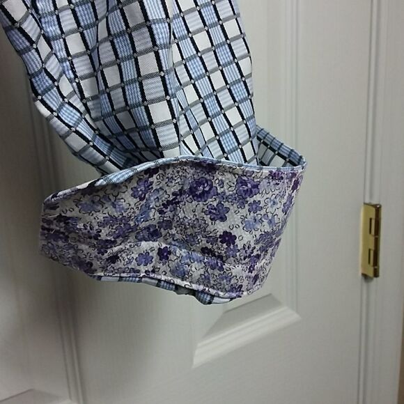 Robert Graham Printed Button Shirt Sz L 14-16 - Picture 3 of 4